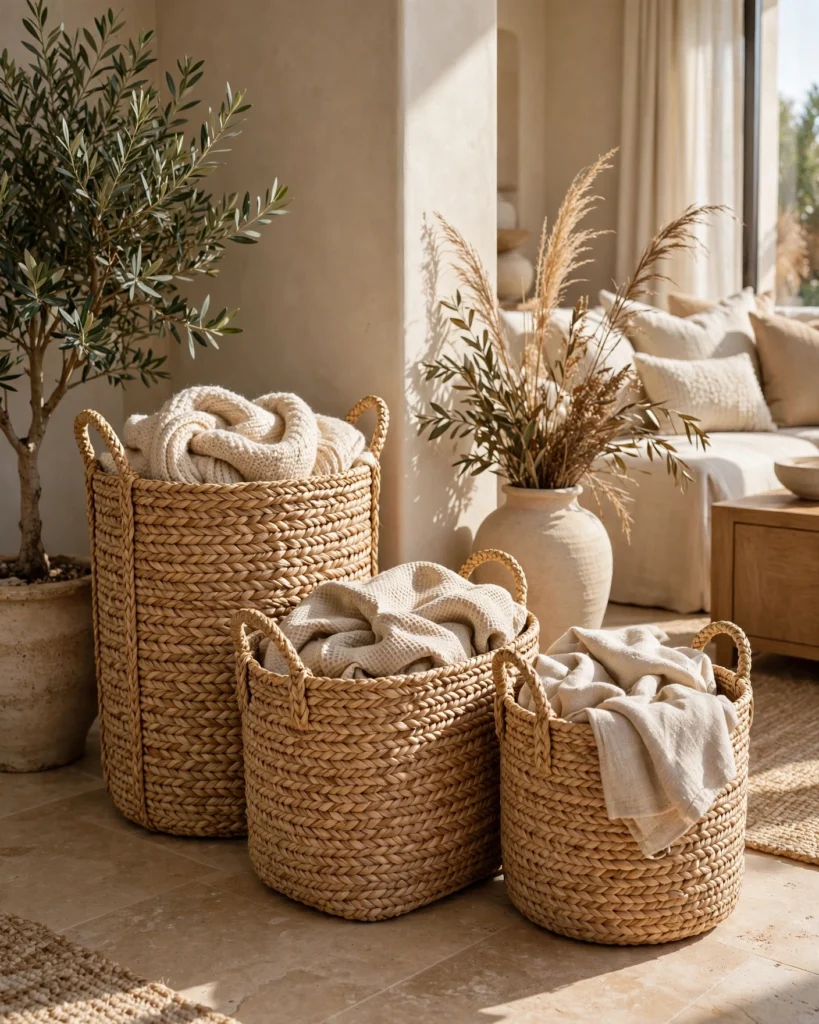 Nest & Store Seagrass Woven Storage Basket Set - Natural Handmade Baskets - Photo 1