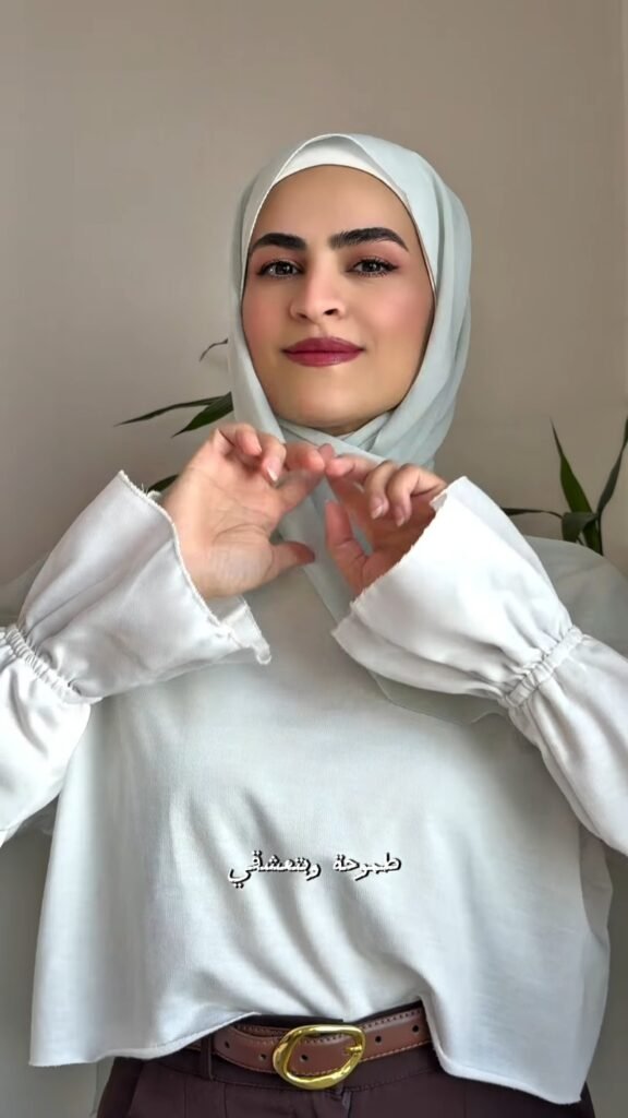 Elegant Minimalist Chiffon Hijab Collection – Available in Soft Pink, Pristine White & Pastel Blue - Photo 6