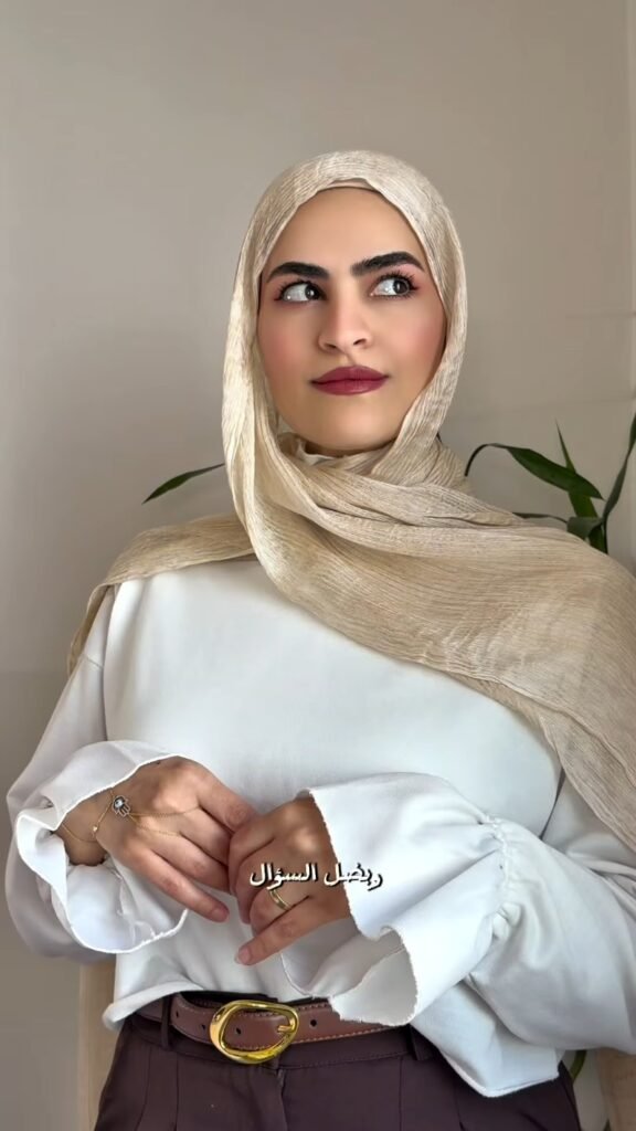 Elegant Minimalist Chiffon Hijab Collection – Available in Soft Pink, Pristine White & Pastel Blue - Photo 8