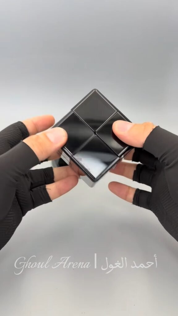 Folding Digital Puzzle Cube Toy with Touchscreen Display | Electronic Brain Teaser Fidget Puzzle for Kids & Adults - Photo 6