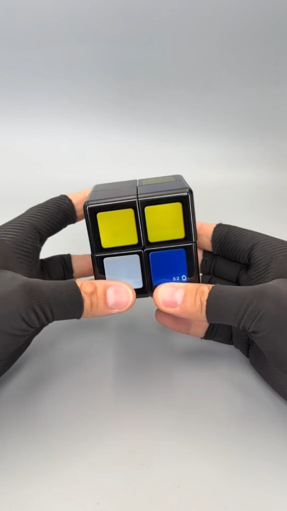 Folding Digital Puzzle Cube Toy with Touchscreen Display | Electronic Brain Teaser Fidget Puzzle for Kids & Adults - Photo 5