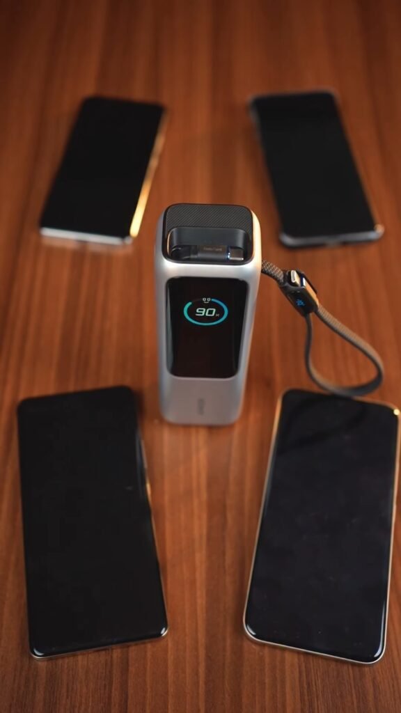 Mini Power Bank with Digital Display | Compact Fast Charging Portable Charger with Wrist Strap for Phones & Devices - Photo 7