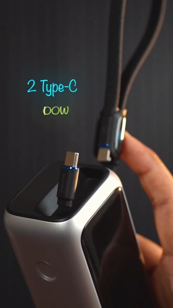 Mini Power Bank with Digital Display | Compact Fast Charging Portable Charger with Wrist Strap for Phones & Devices - Photo 4
