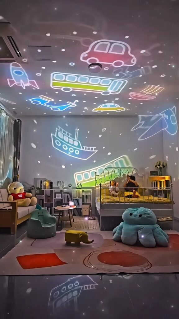 Galaxy Star Projector Night Light | Ocean & Mermaid Theme Ceiling Projector Lamp for Bedroom, Kids Room & Party Décor - Photo 2