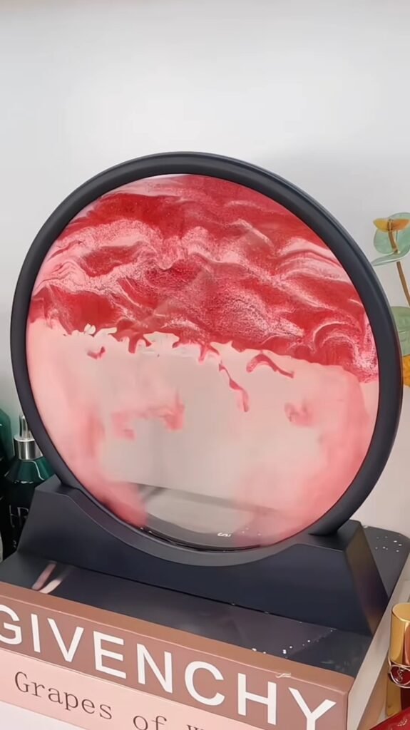 3D Moving Sand Art Picture | Flowing Quicksand Motion Art Frame with LED Light Base, Unique Desk & Wall Décor - Photo 5