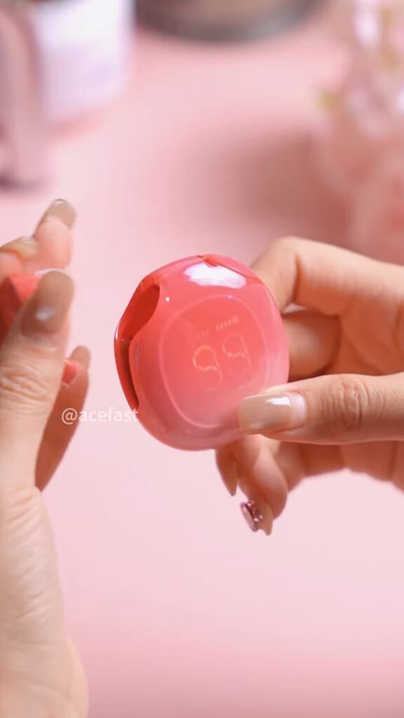 Wireless Earbuds with LED Battery Display Case | Colorful Glossy Jelly-Style Bluetooth Earbuds, Fun Candy Color Options - Photo 4