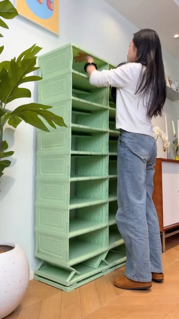 Foldable Multi-Tier Shoe Rack Organizer | Space-Saving Stackable Shoe Storage Shelf for Entryway, Closet & Apartment - Photo 1