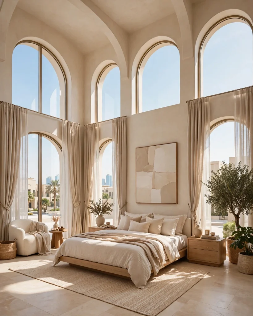 DesertDrape Beige Linen Blackout Curtains - Premium Linen Look Thermal Curtains - Photo 4